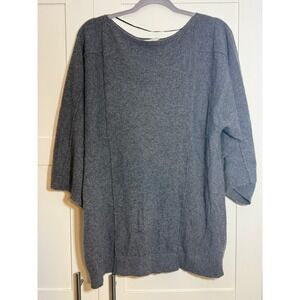 C by Bloomingdale's Sweater Gray Womens Size L‎ 2-Ply Top